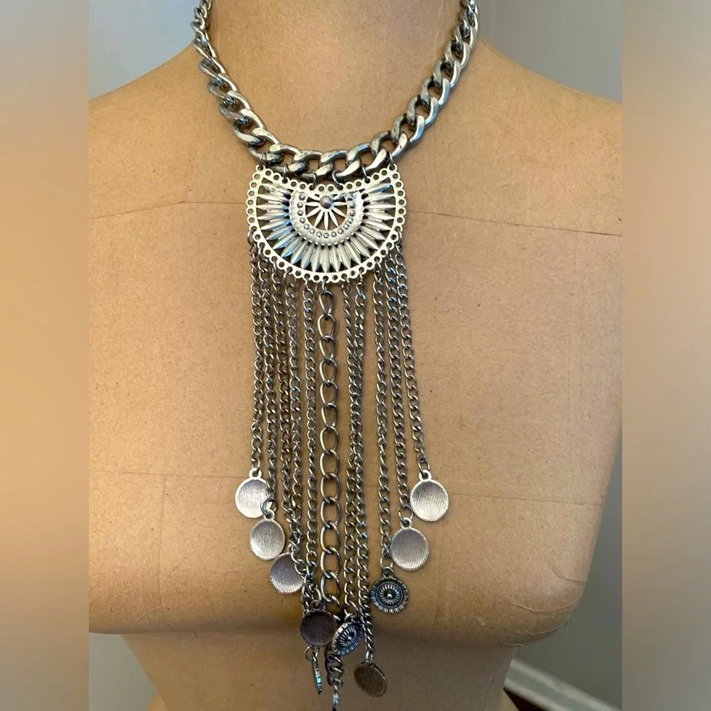 Southwestern Bohemian Boho Statement Necklace